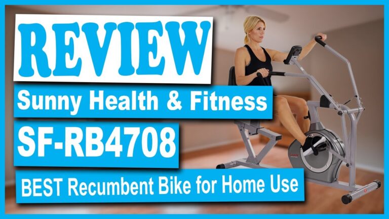 Sunny Health & Fitness SF-RB4708 Recumbent Bike Review 2020 – Best Recumbent Exercise Bike for Home