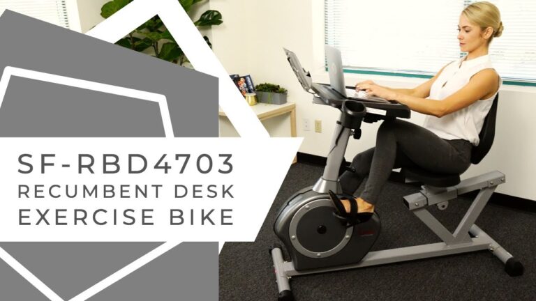 Sunny Health & Fitness SF-RBD4703 Recumbent Desk Exercise Bike