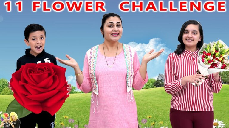 11 FLOWER CHALLENGE | General Knowledge for kids | Garden games for kids | Aayu and Pihu Show