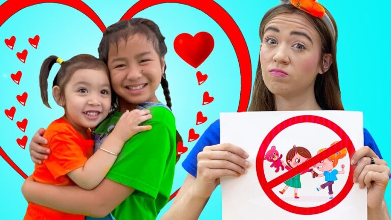 Jannie and Maddie Learn Rules for Kids | Kids Learn Sharing is Caring and More Rules