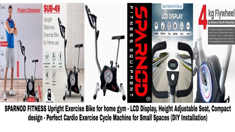 SPARNOD FITNESS Upright Exercise Bike For Home Gym & Perfect Cardio Exercise Cycle | #MRCRB #SPARNOD