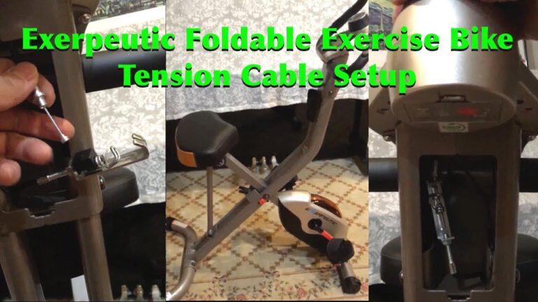 How to Install the Tension Cable for Exerpeutic Foldable Exercise Bike